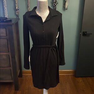 Old Navy Black Long Sleeve Dress
